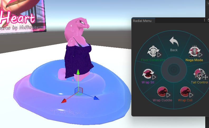 Sitting and Cuddling animation for the Origin Snake