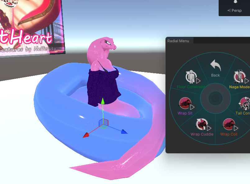 Sitting and Cuddling animation for the Origin Snake