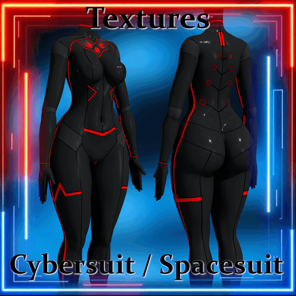 Cybersuit / Spacesuit Textures for VRBASE EGIRL