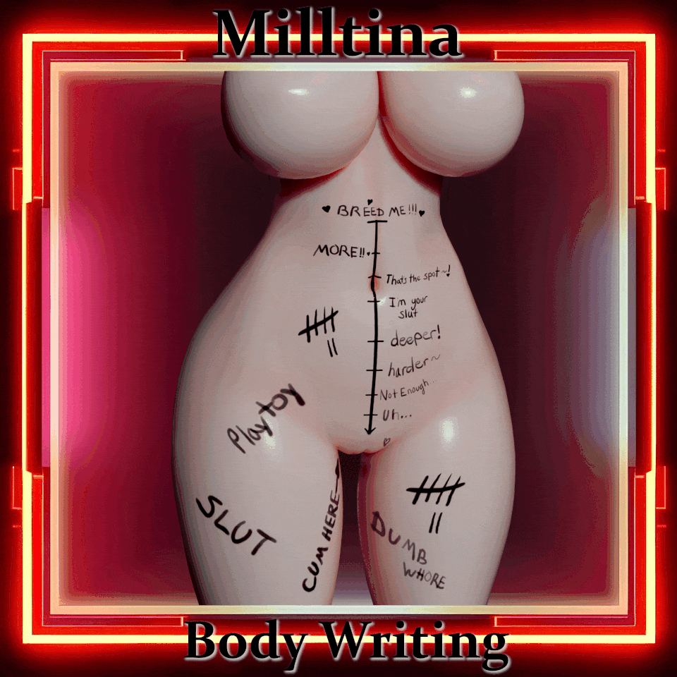 Body Writing Overlay Textures for Milltina Base