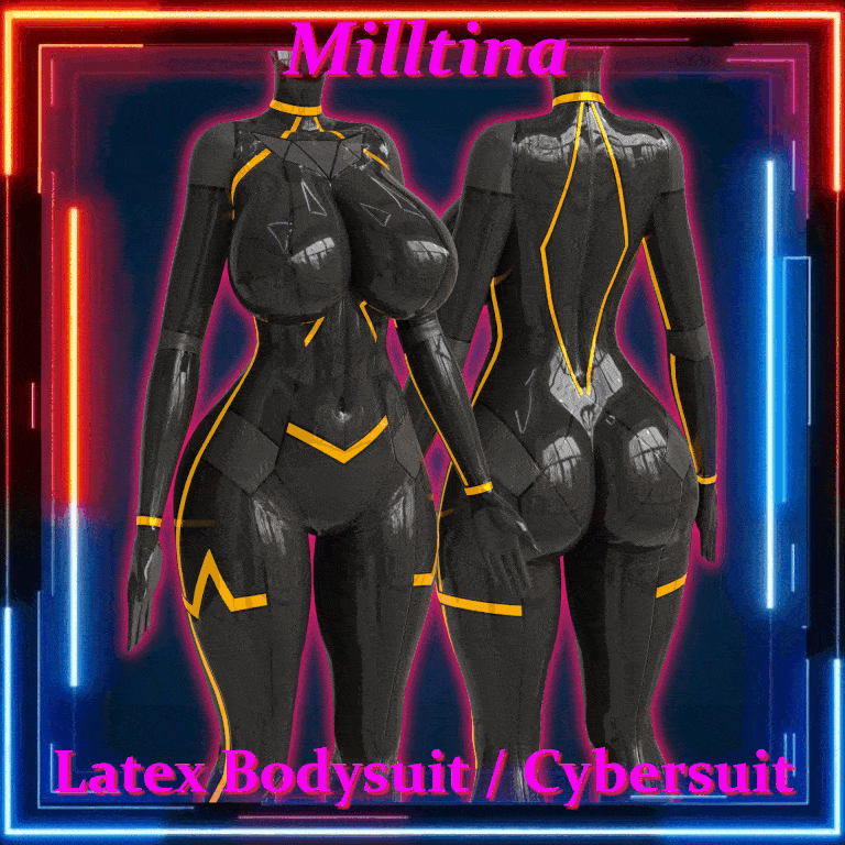 Latex Cybersuit / Bodysuit Textures for Milltina
