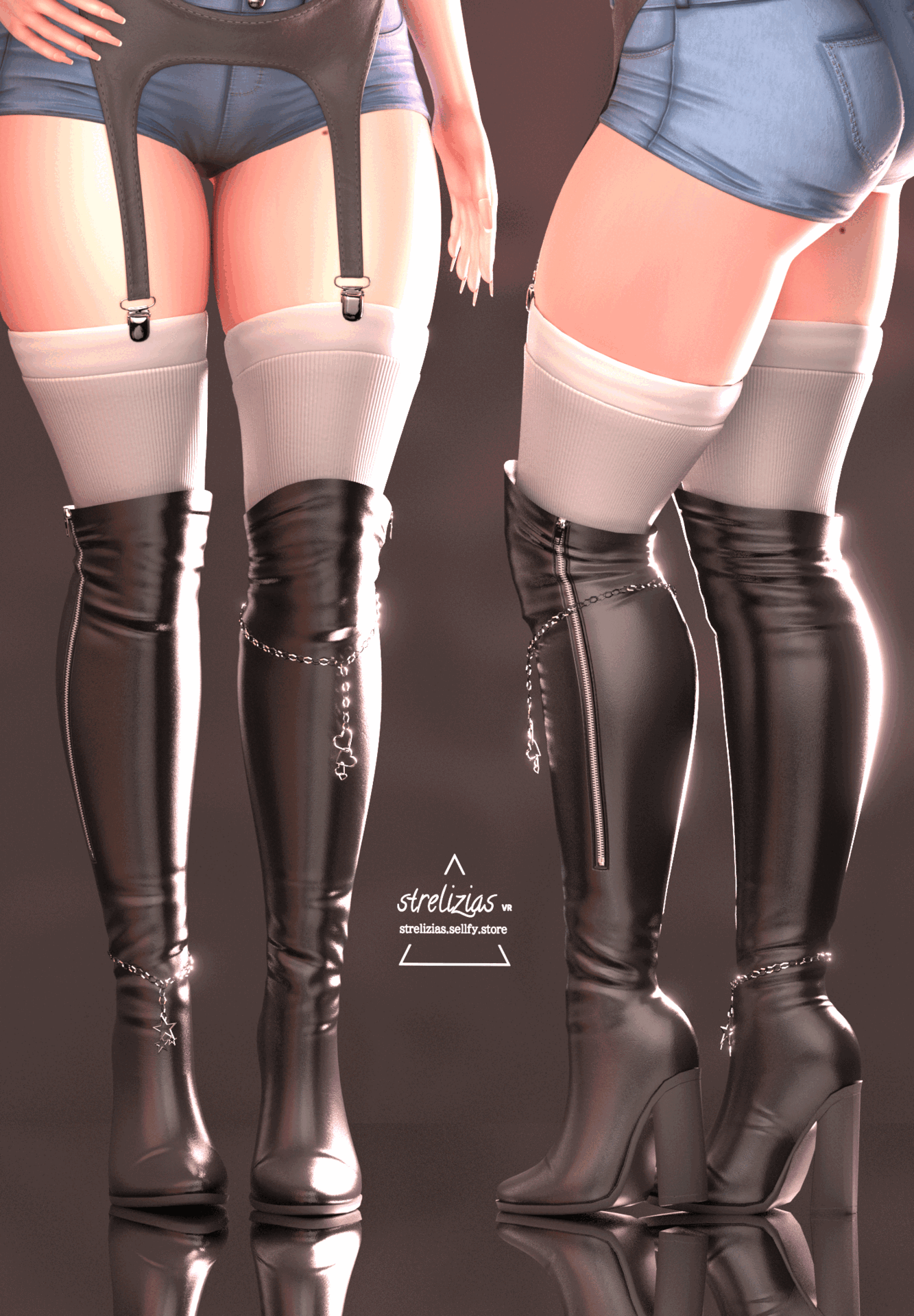Tillie's Boots | VRCHAT 3D CLOTHING ASSET