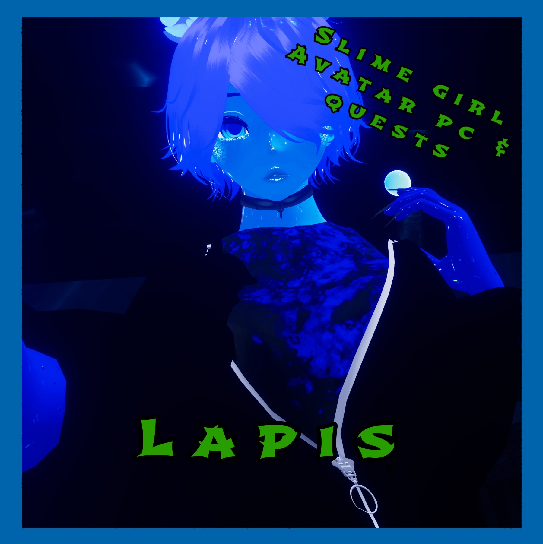 Lapis slime girl avatar (pc and quest)