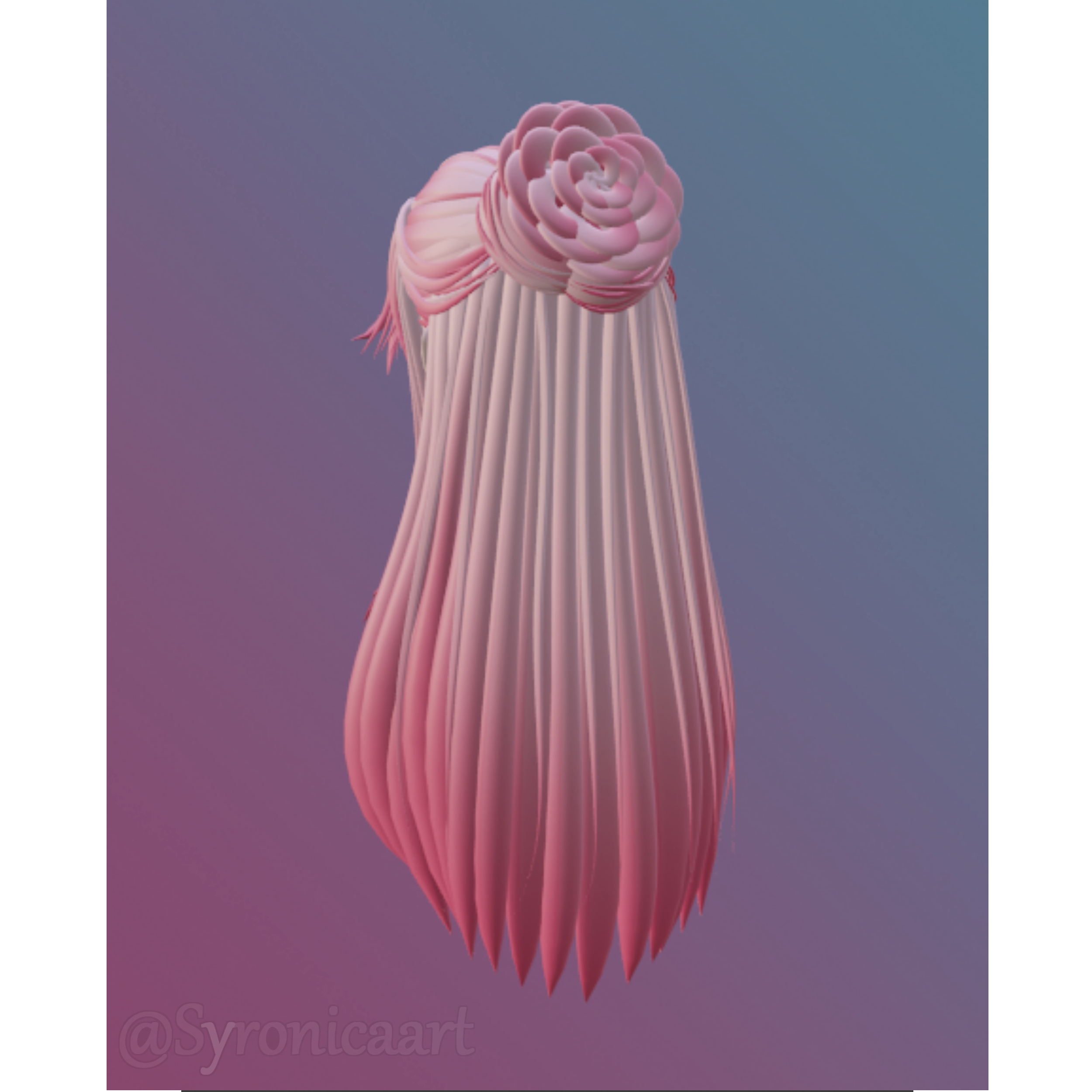 Flower Bun Hair