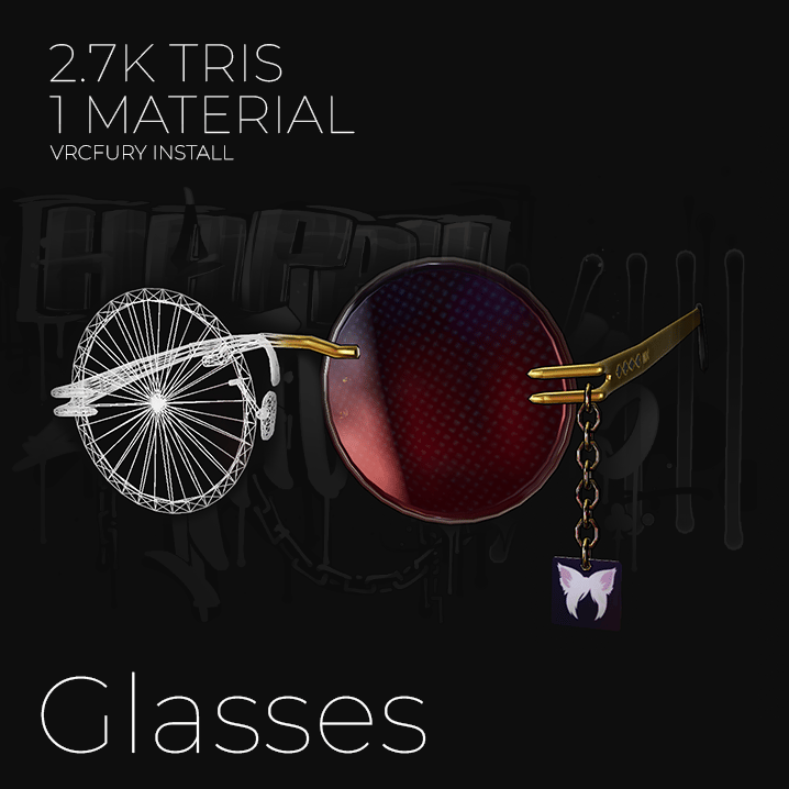 Glasses (3D Model Asset)(Commercial license)