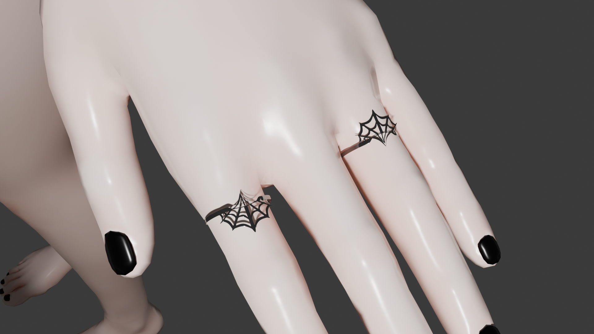 Bat Spiderweb ring