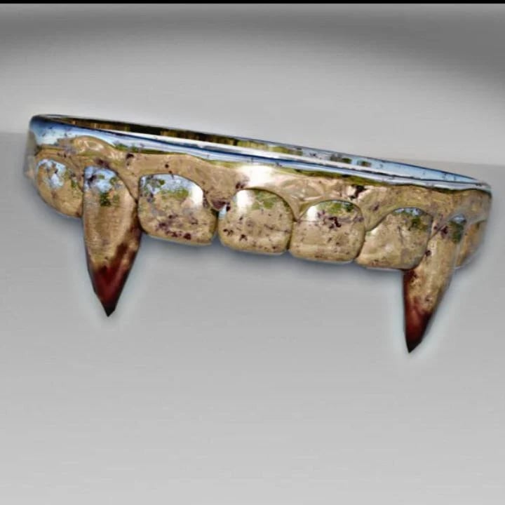 vampire phangs ring (silver)