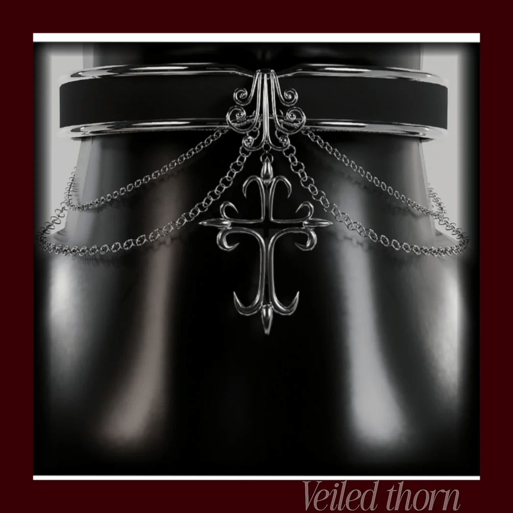 Gothic Cross choker 