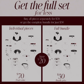 24 item accessory  bundle (Goth theme)