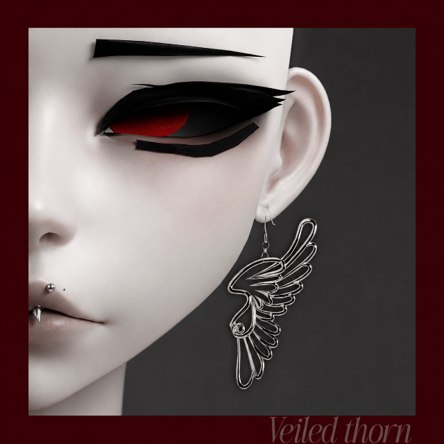 Gothic Wings Earrings