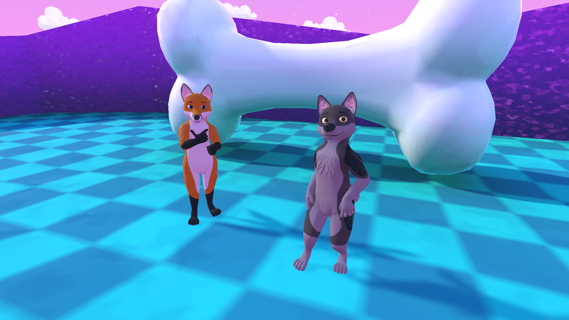 Husky Avatar (Fox, Wolf and Raccoon included) VRChat Avatar