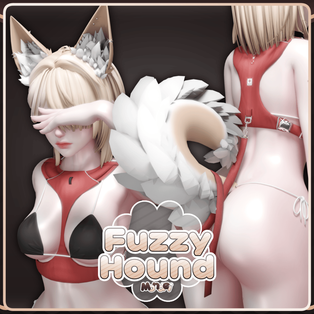 Fuzzy Hound Puppy Set