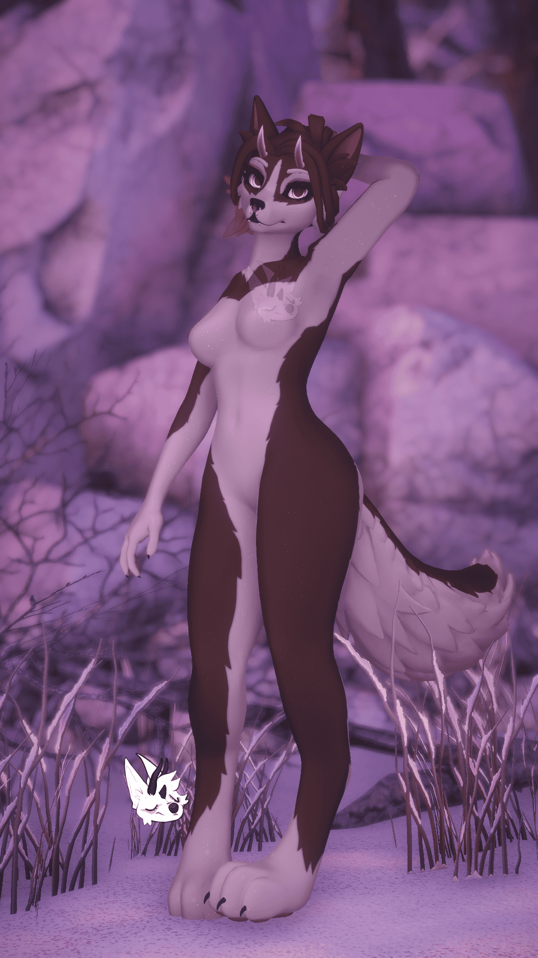 WP Fem- Black & Brown Husky