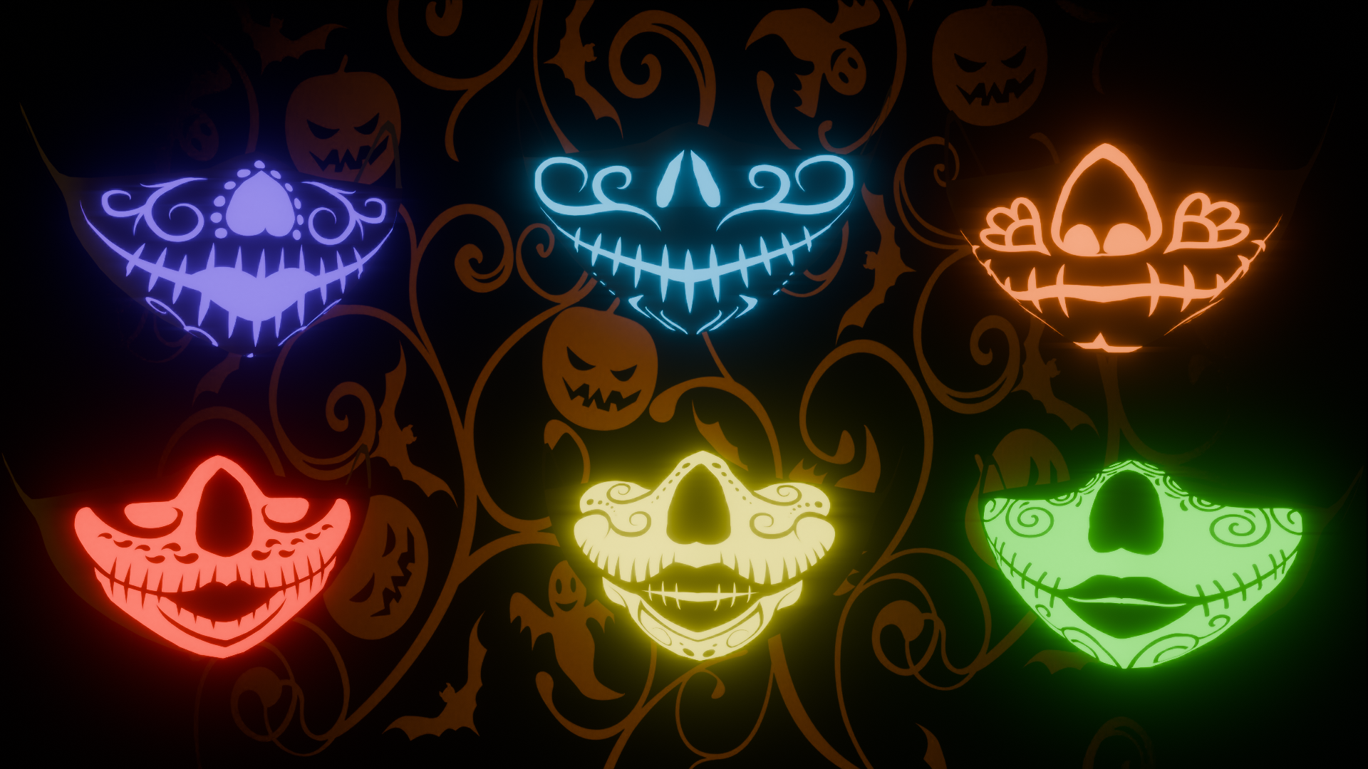 Halloween Sugar Skull Mask