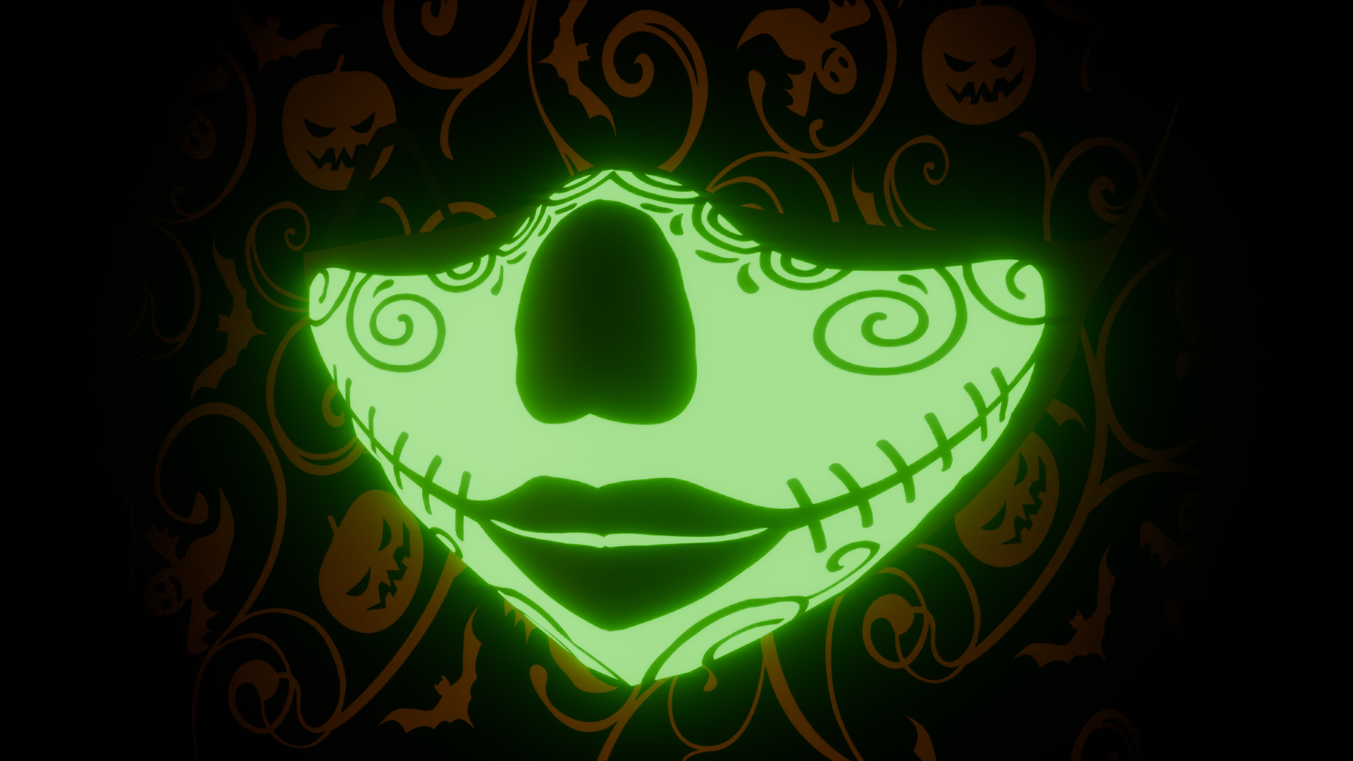 Halloween Sugar Skull Mask