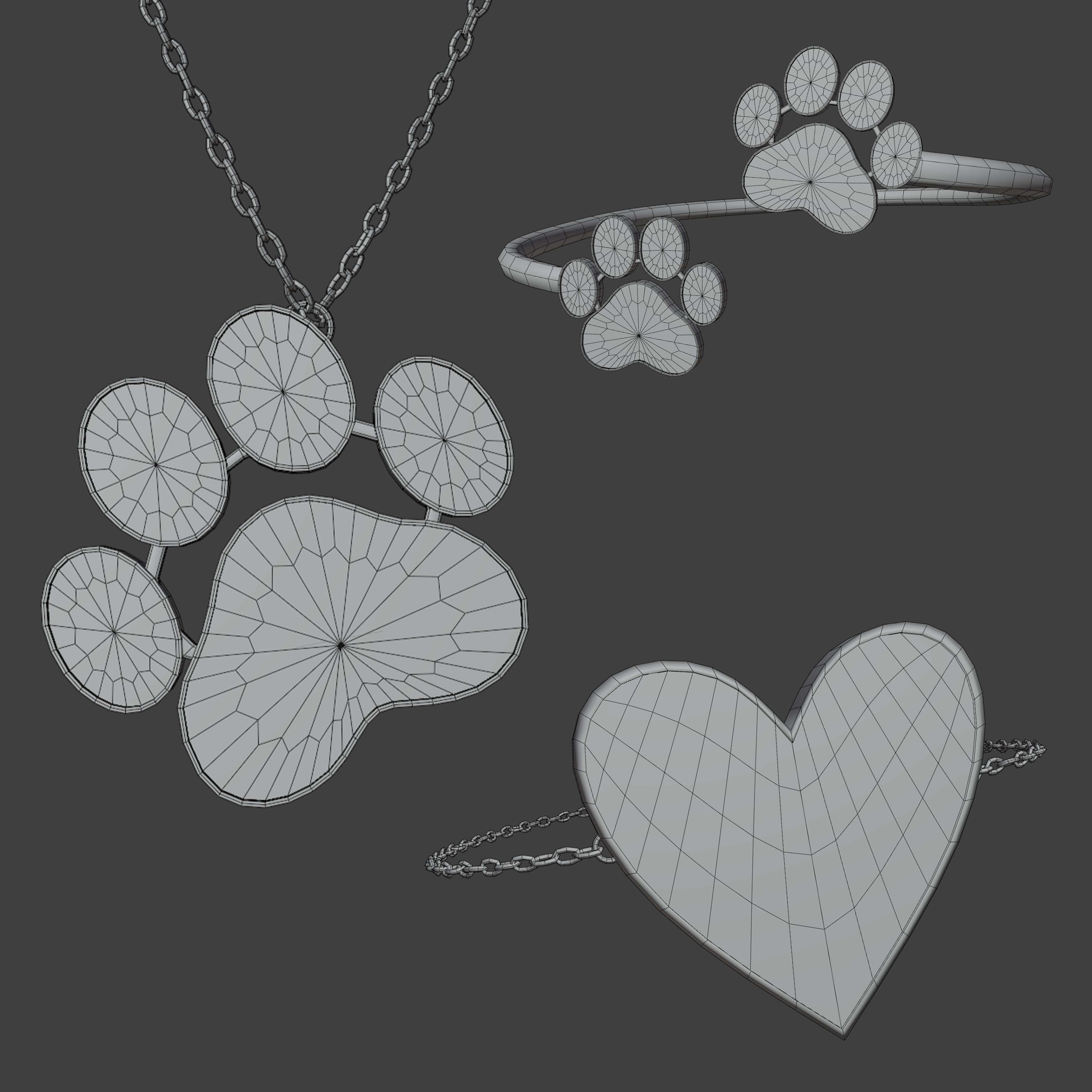 Paws & Hearts Jewelry Set