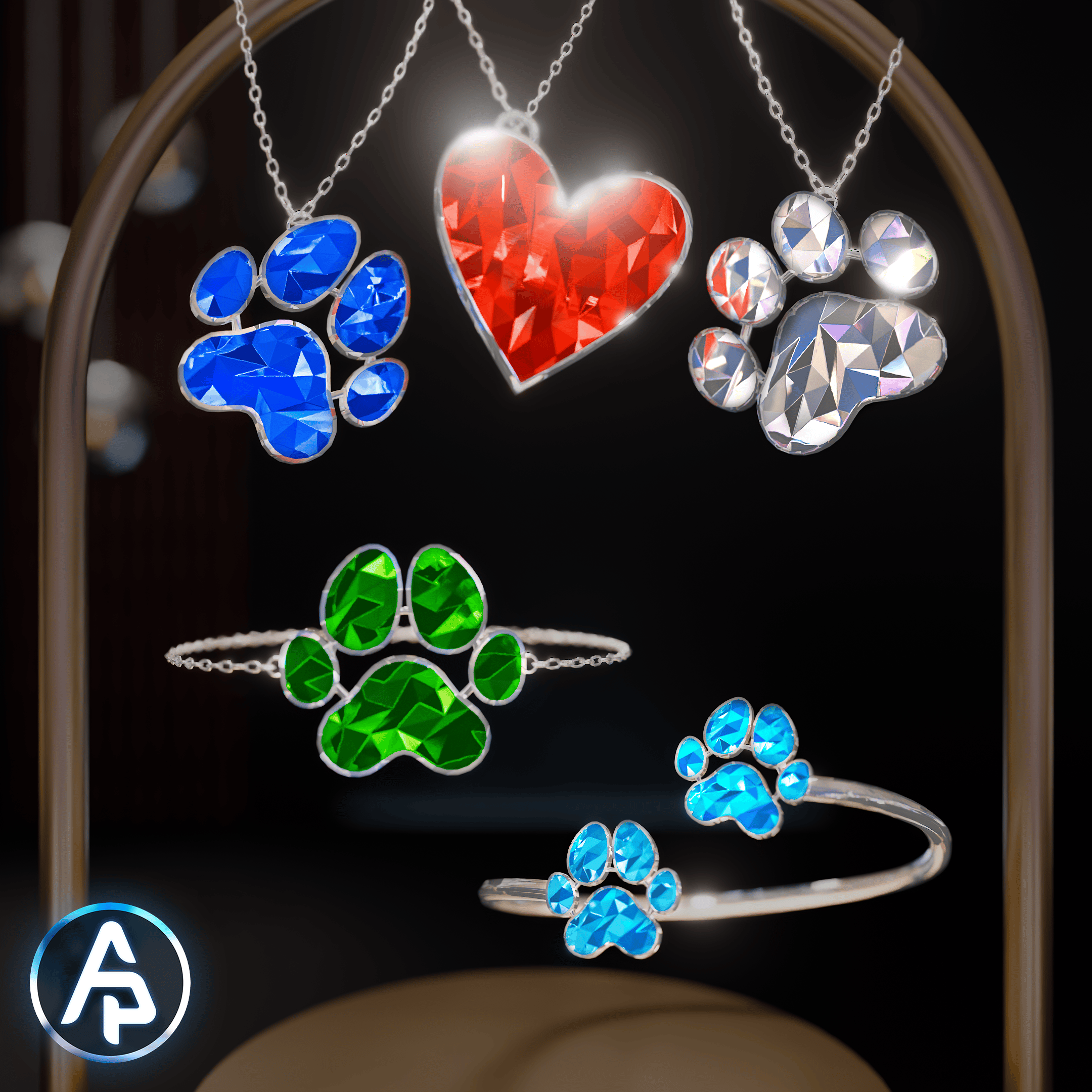 Paws & Hearts Jewelry Set