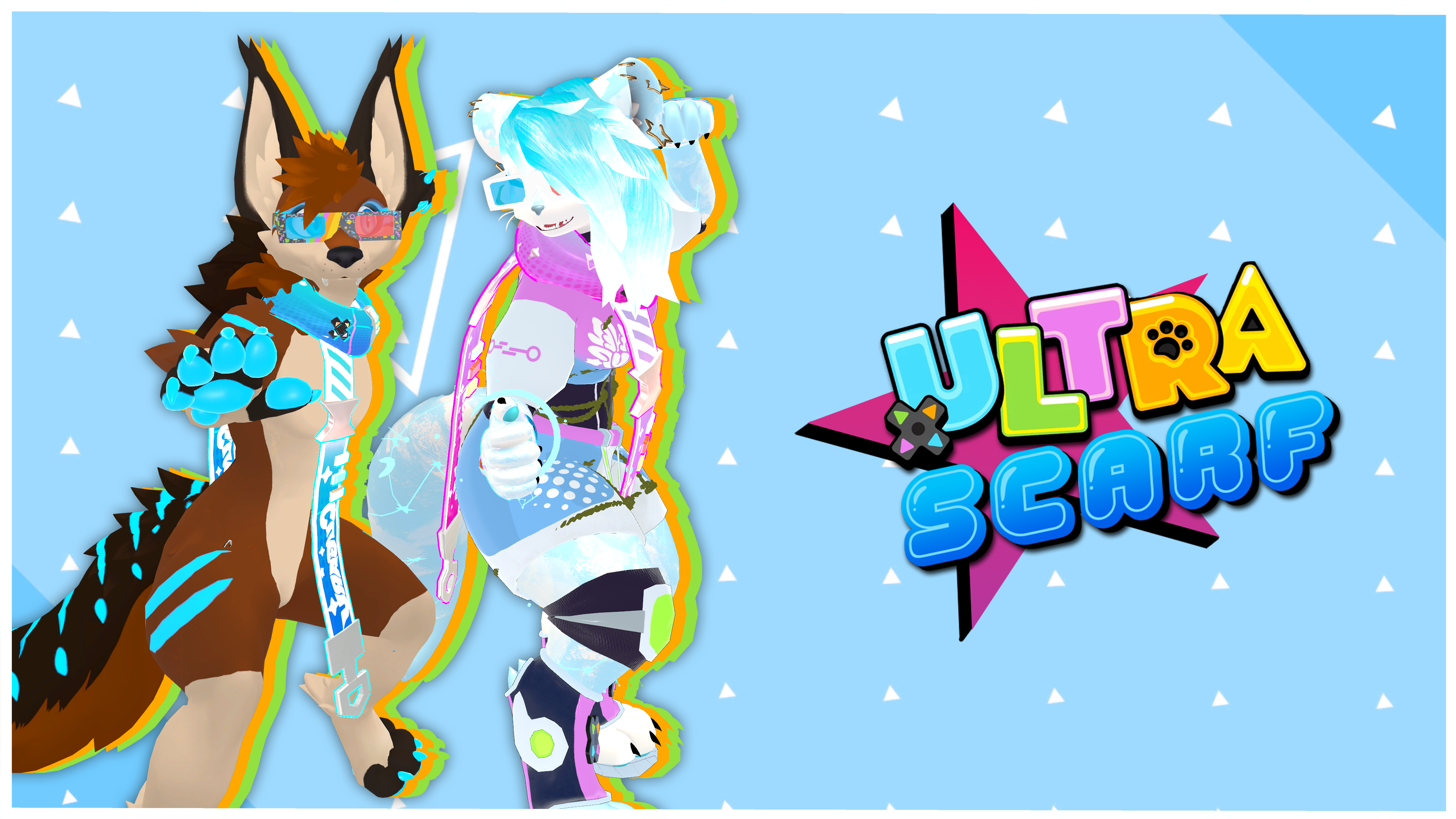 FREE: Nyxie's Retro Scarf - (Furality ULTRA)