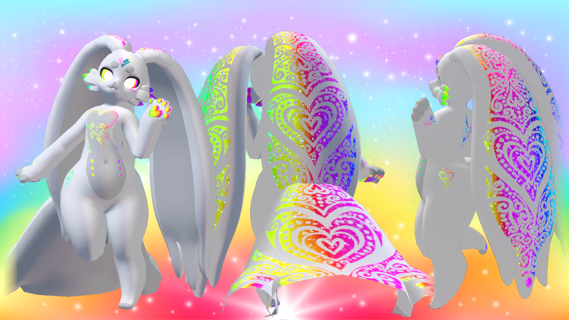 Rainbow Heart Pride - Carbuncle Texture