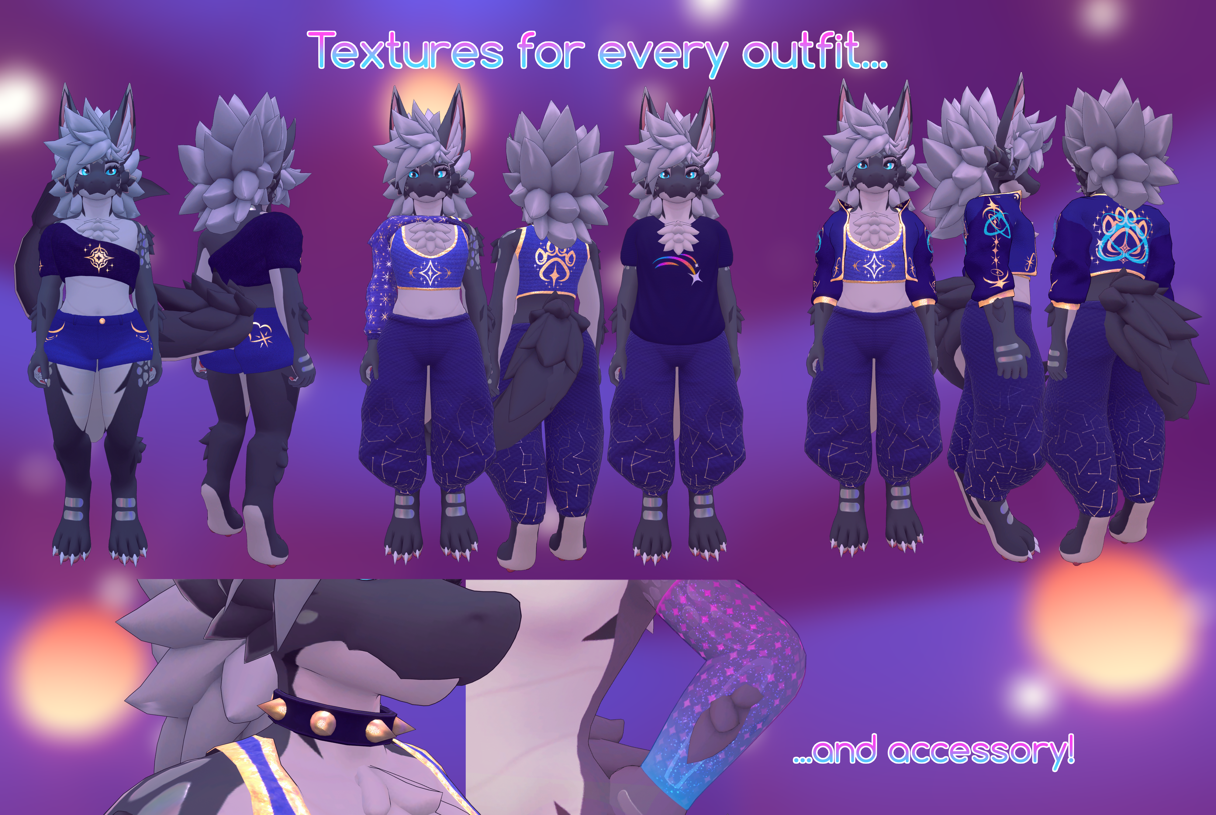 Celestial Fashion | Somna-themed Clothing Textures for Ashbeast