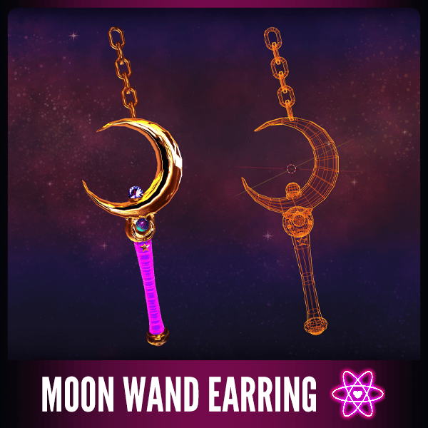FREE - Moon Wand Earring