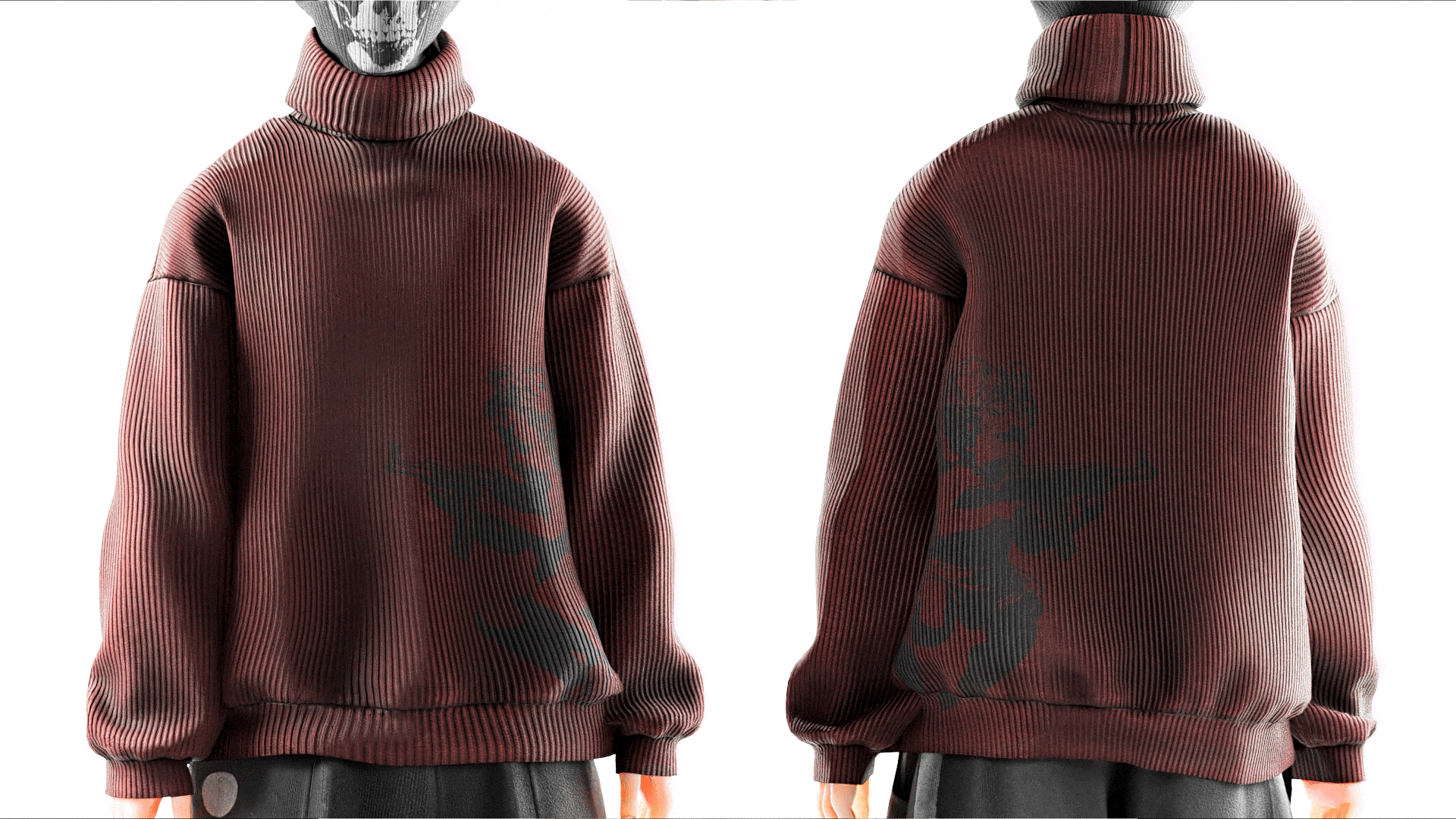 Oversized Knit Turtleneck