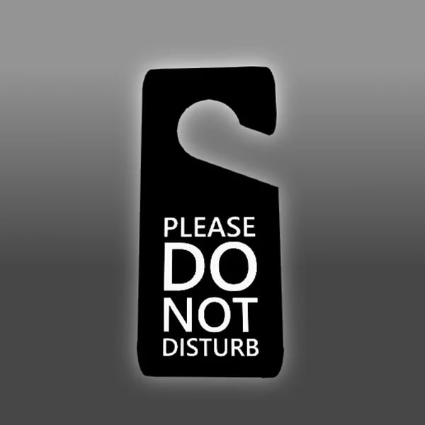 Do Not Disturb Sign