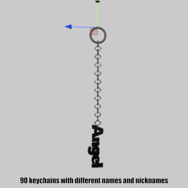 90 Keychains BUNDLE (Names - Nicknames -Randome words) with physbones