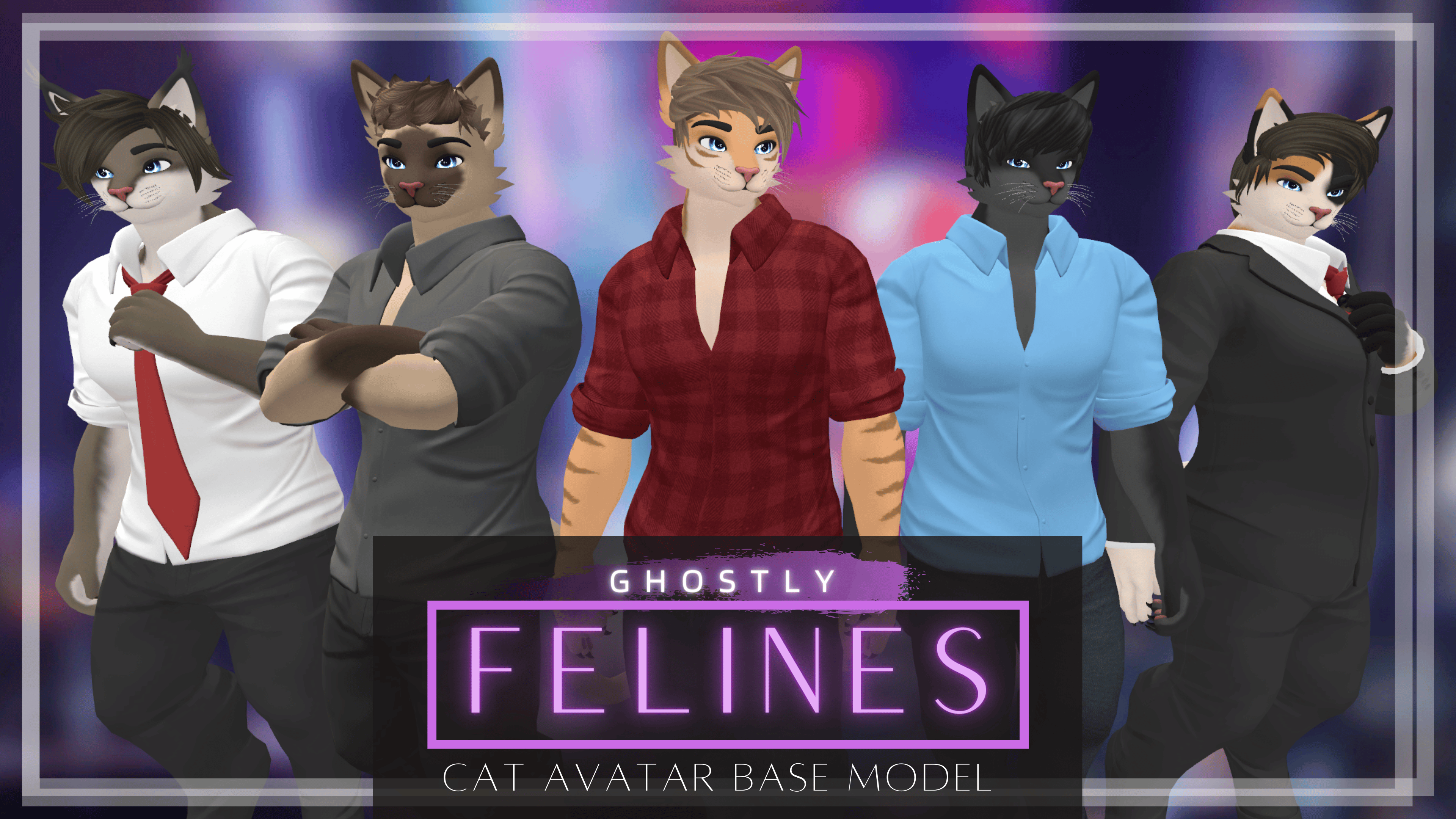 Ghostly Male Felines