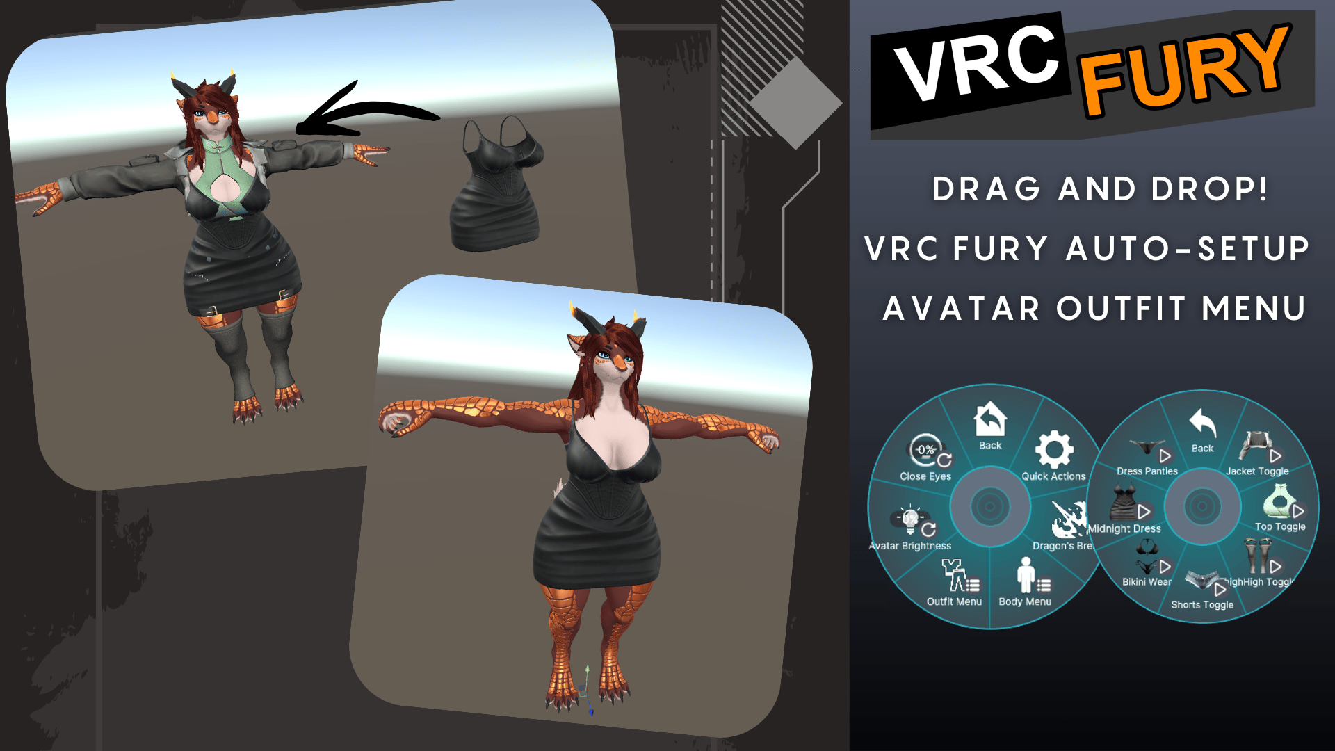 Ghostly Dragon Dresses Outfit Pack Vol.1