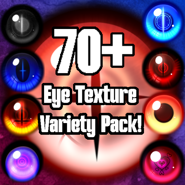 70+ Eye Texture Variety Pack (VRChat Eye Textures)