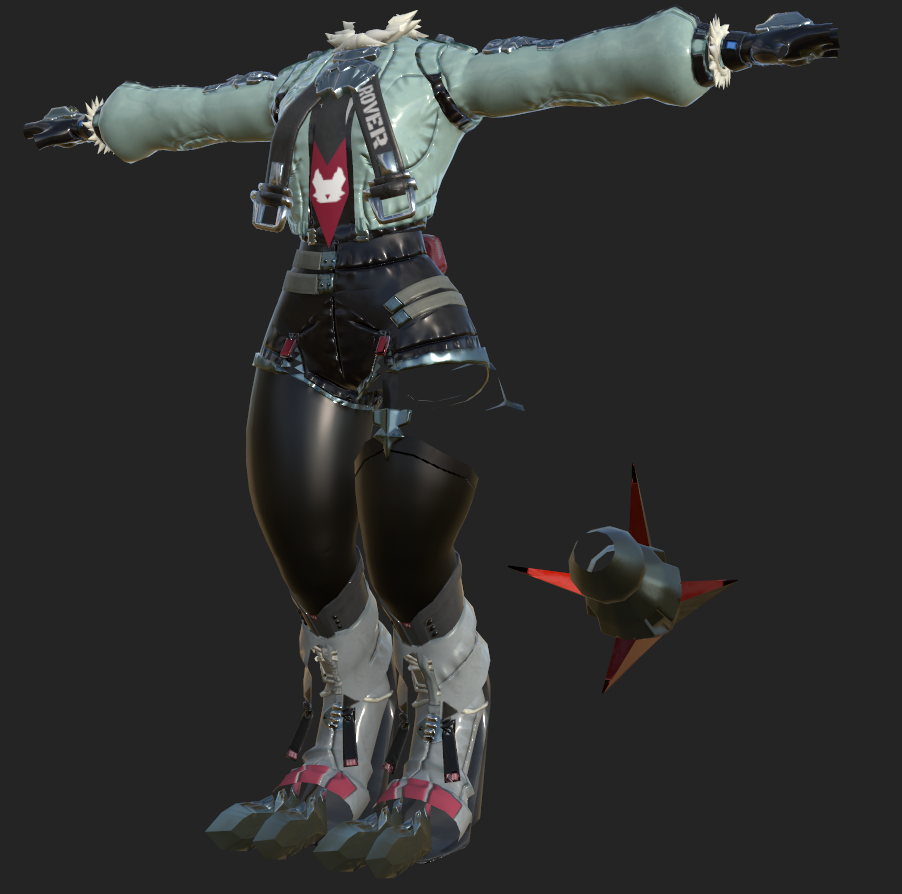 NovaDoe Outfit, Daggers & Custom Tail! - ZZZ's JaneDoe inspired outfit for the Novabeast.