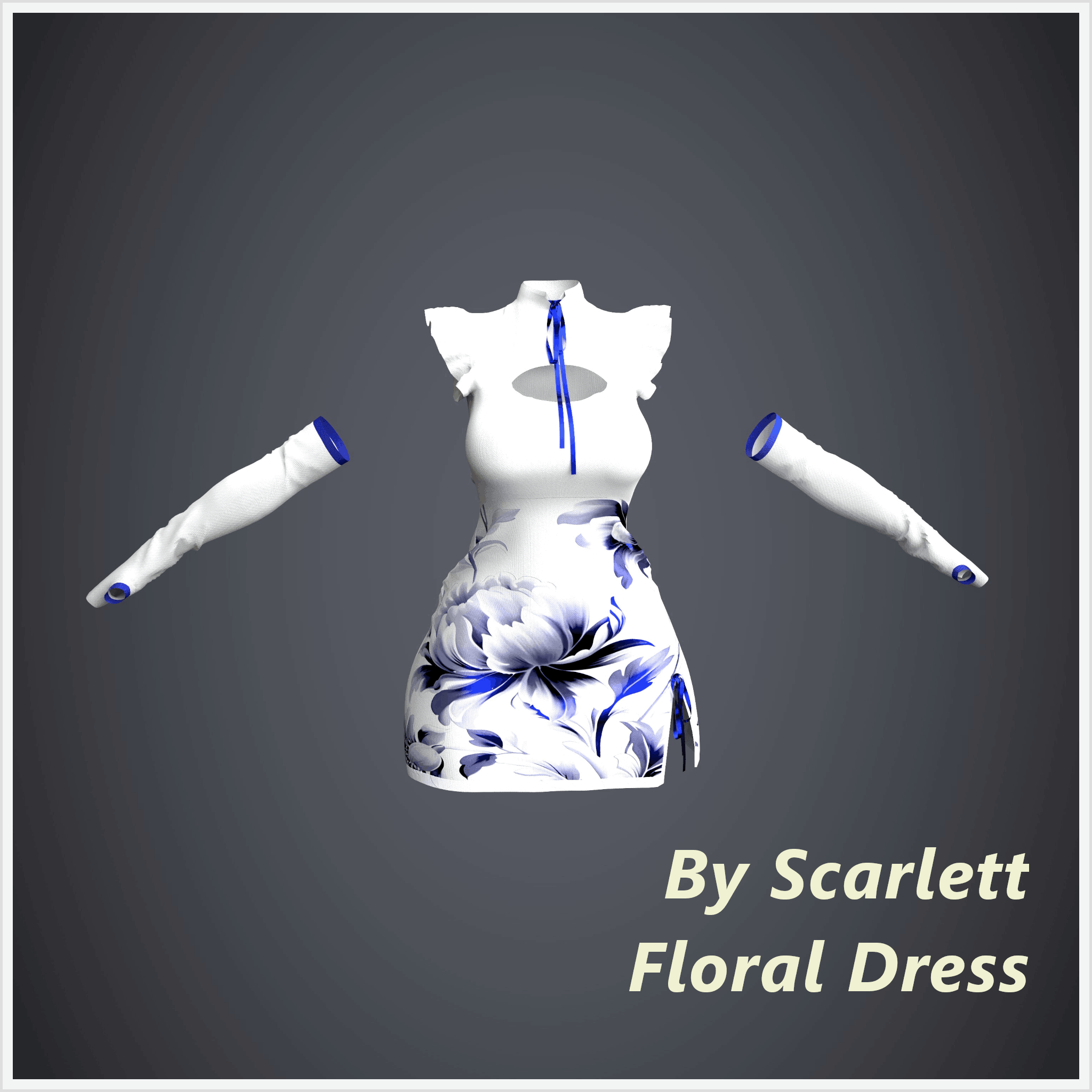 Floral Dress (Rigged for VRBase EGirl)