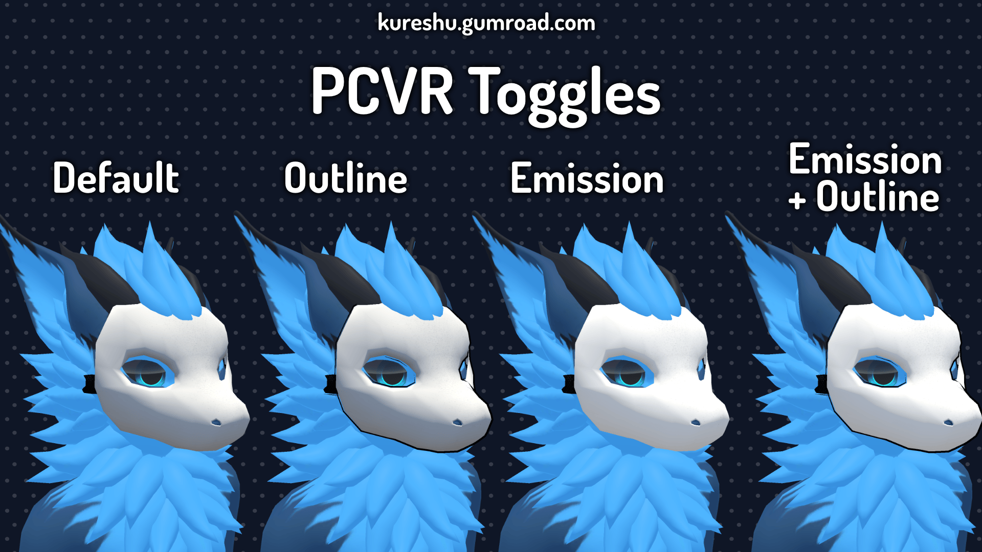 Nardoragon Face Mask (VRChat PC and Quest Compatible)