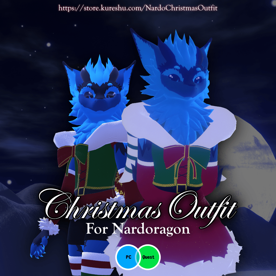 Nardoragon Christmas Outfit (VRChat PC and Quest Compatible)