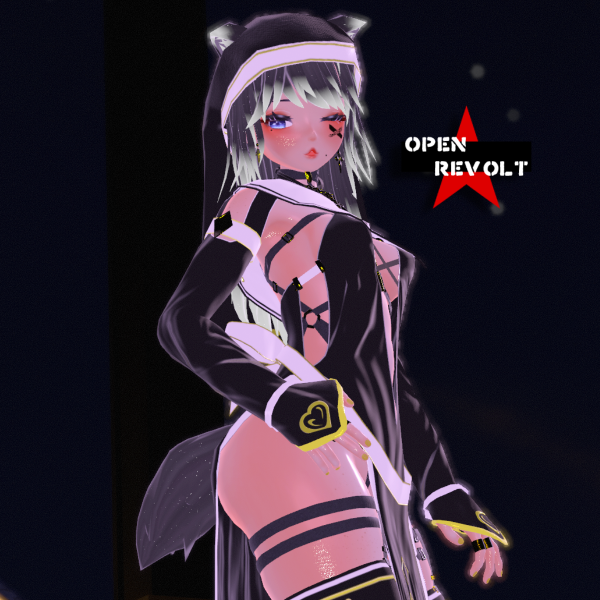 "Cat Nun 2.0" [VRC PC Avatar] [PhysBone Toggle Control]