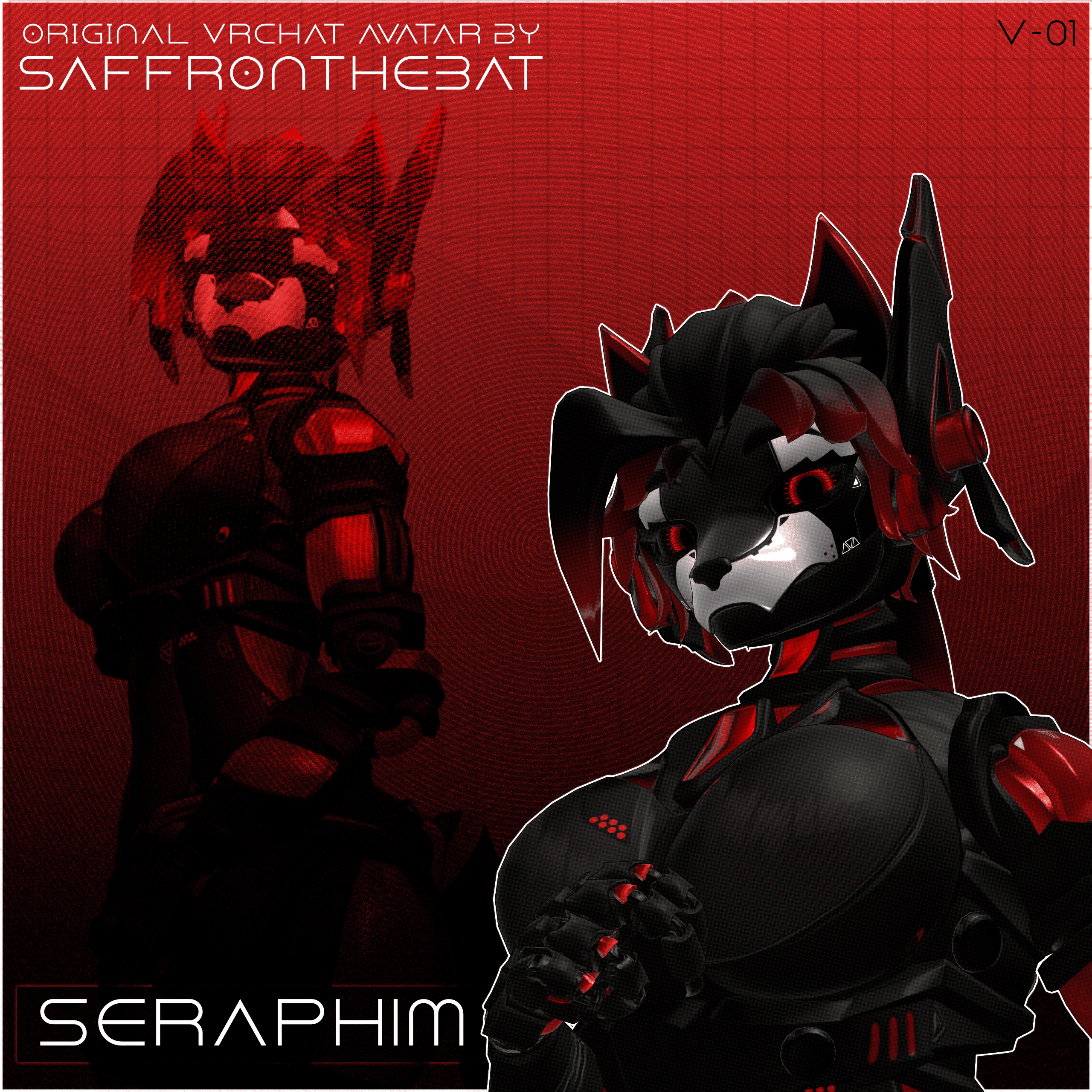 Seraphim V-01 (Furry Synthetic VRChat Avatar)