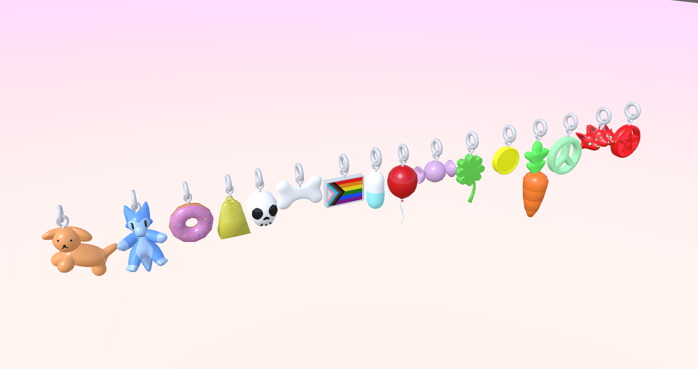 kandi bracelets !! w/ charms (VRChat)