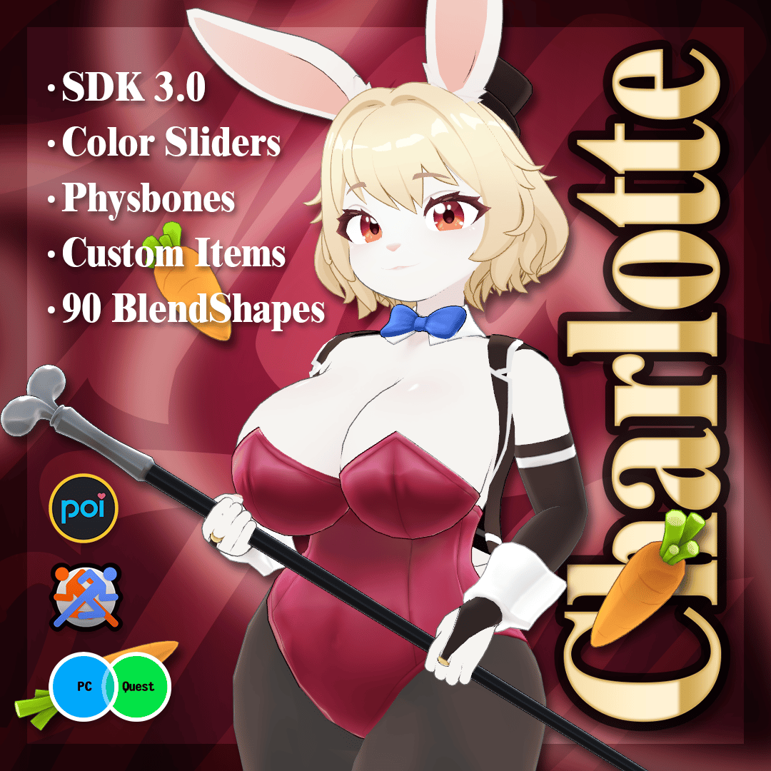 Charlotte The Bunny Girl - VRChat Avatar
