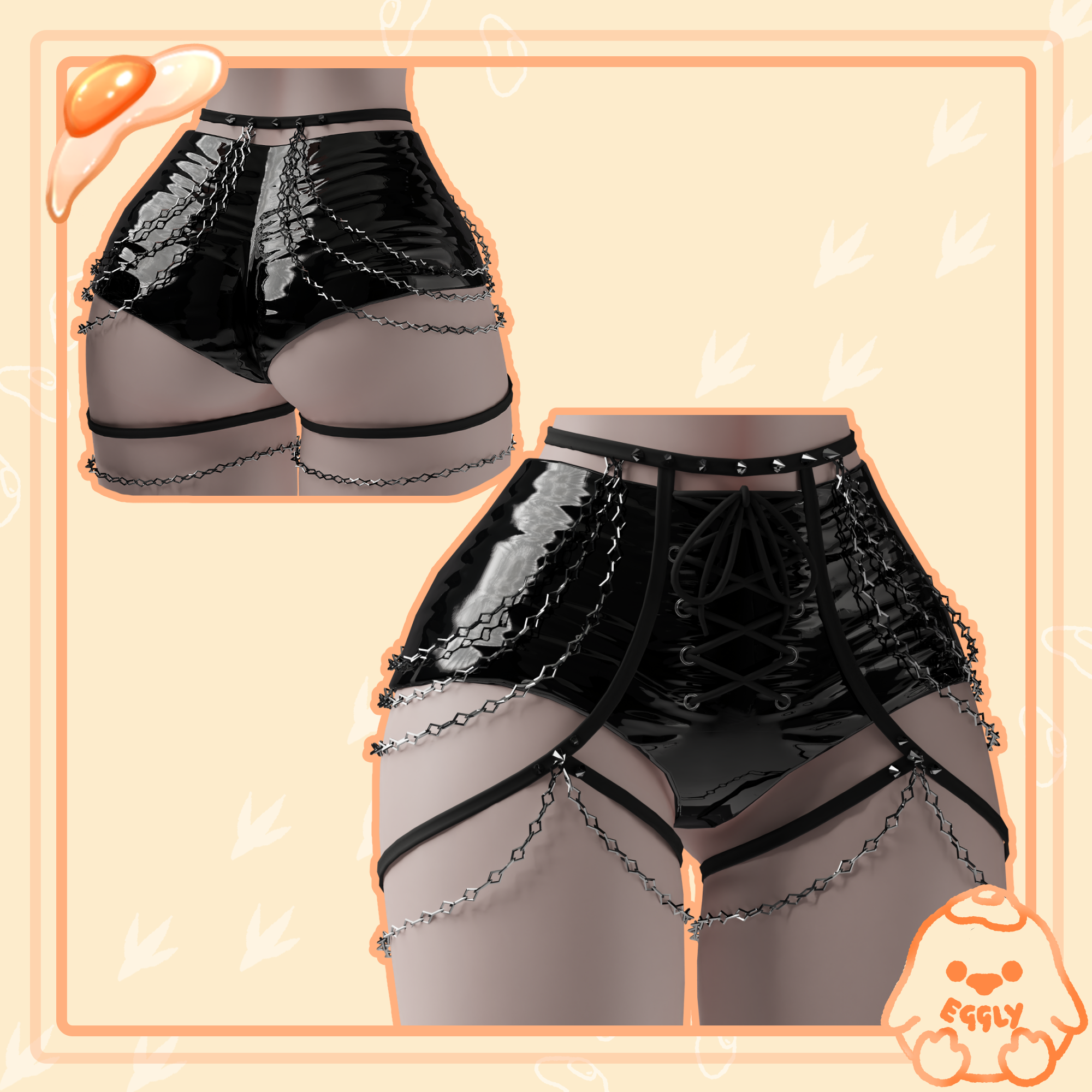 Short Latex Pants