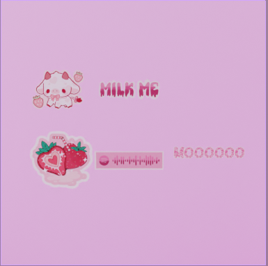 Pink Stickers 