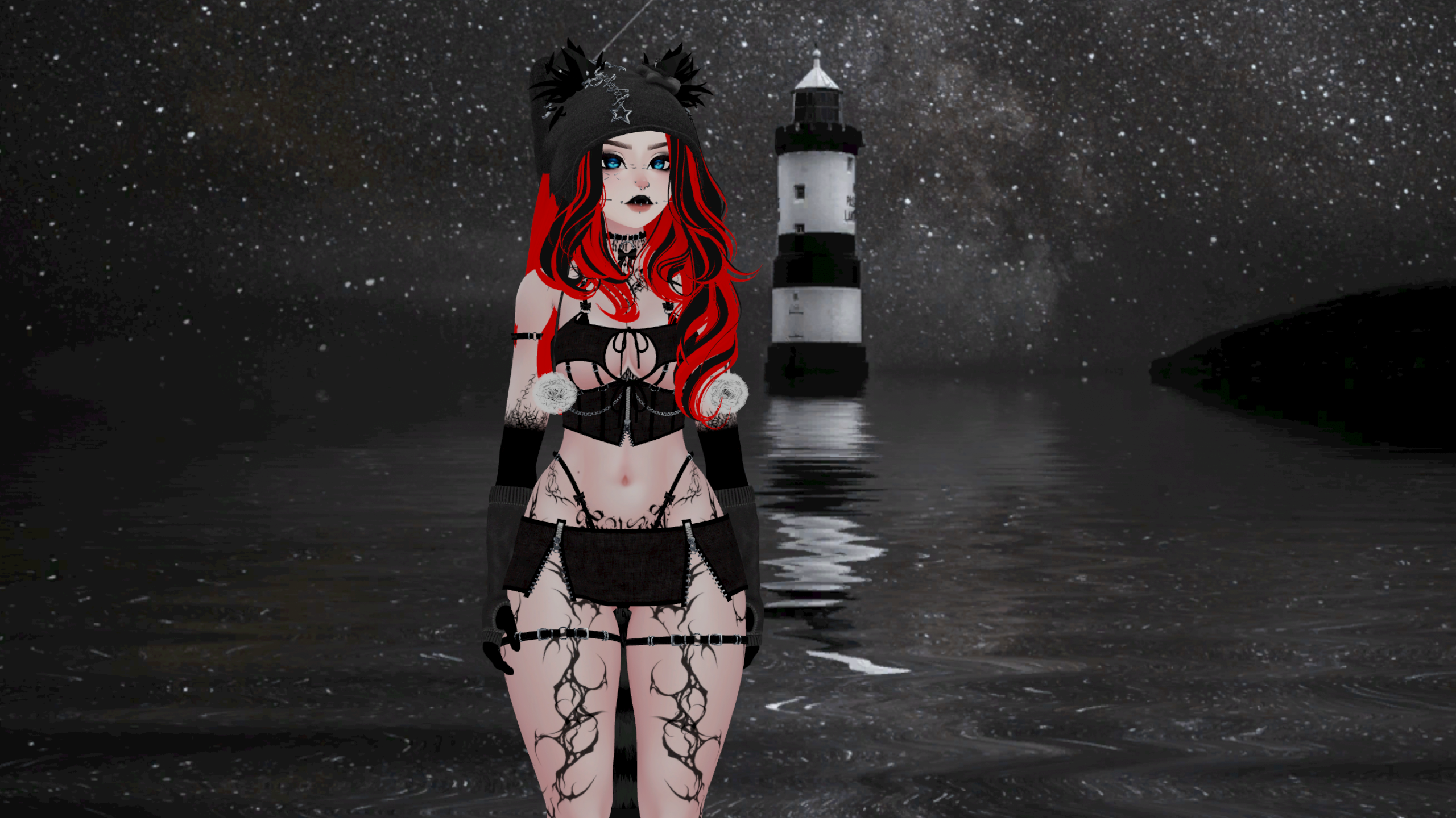Shayla The Goth Raccoon
