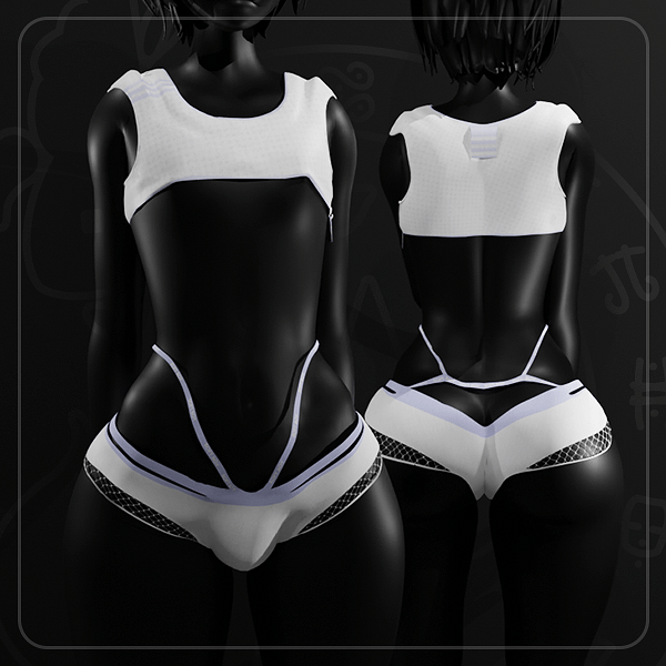 Gentle Femboy set Top + Undies