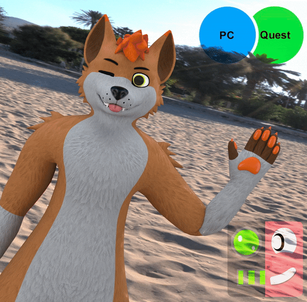 Taenine Squeaky - Canine Avatar (VRChat)