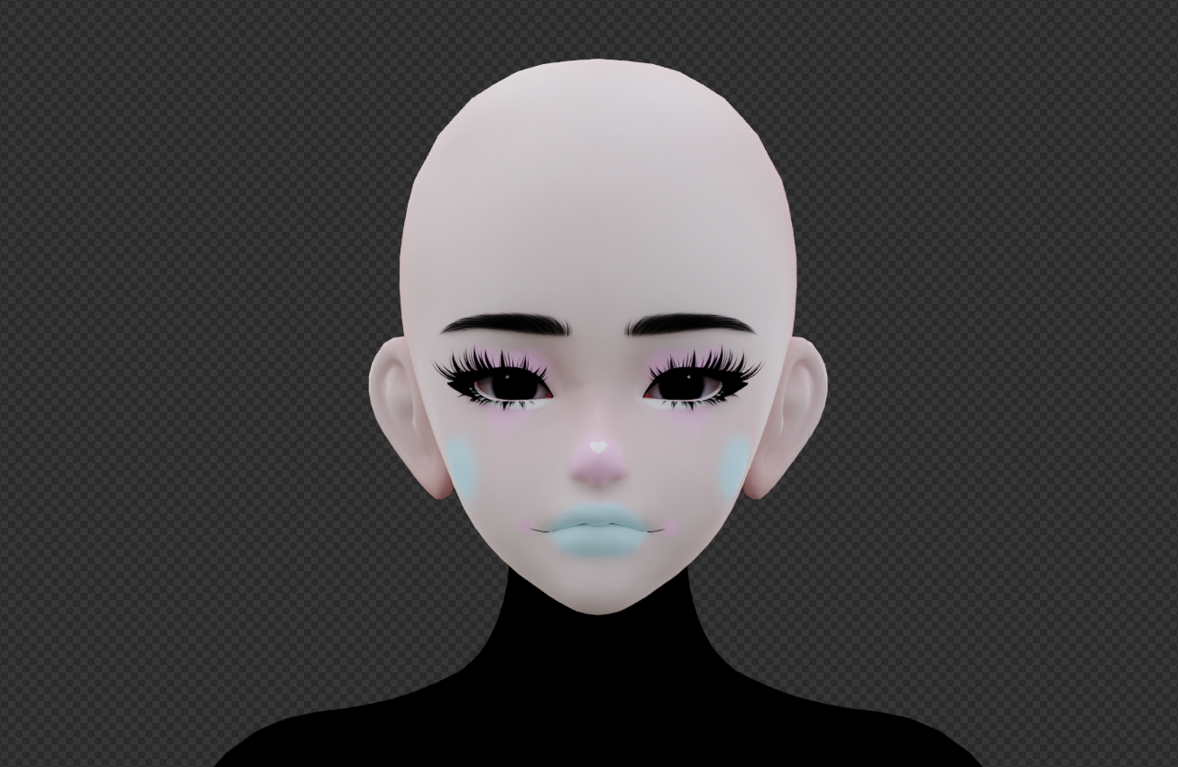 Pastel clownie - Amelia Head Texture