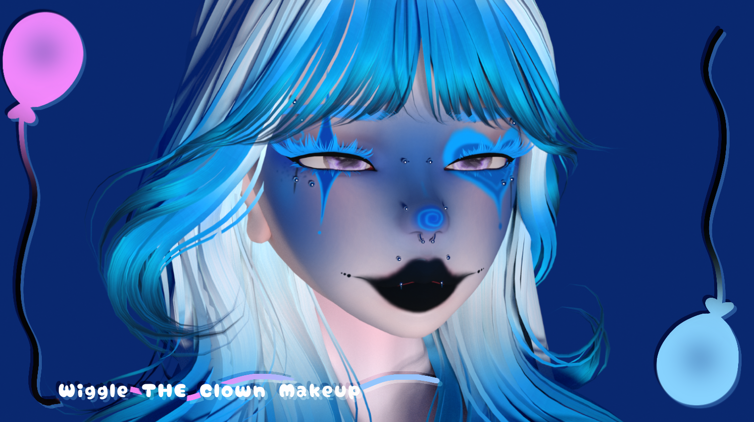Wiggle The Clown's Makeup
