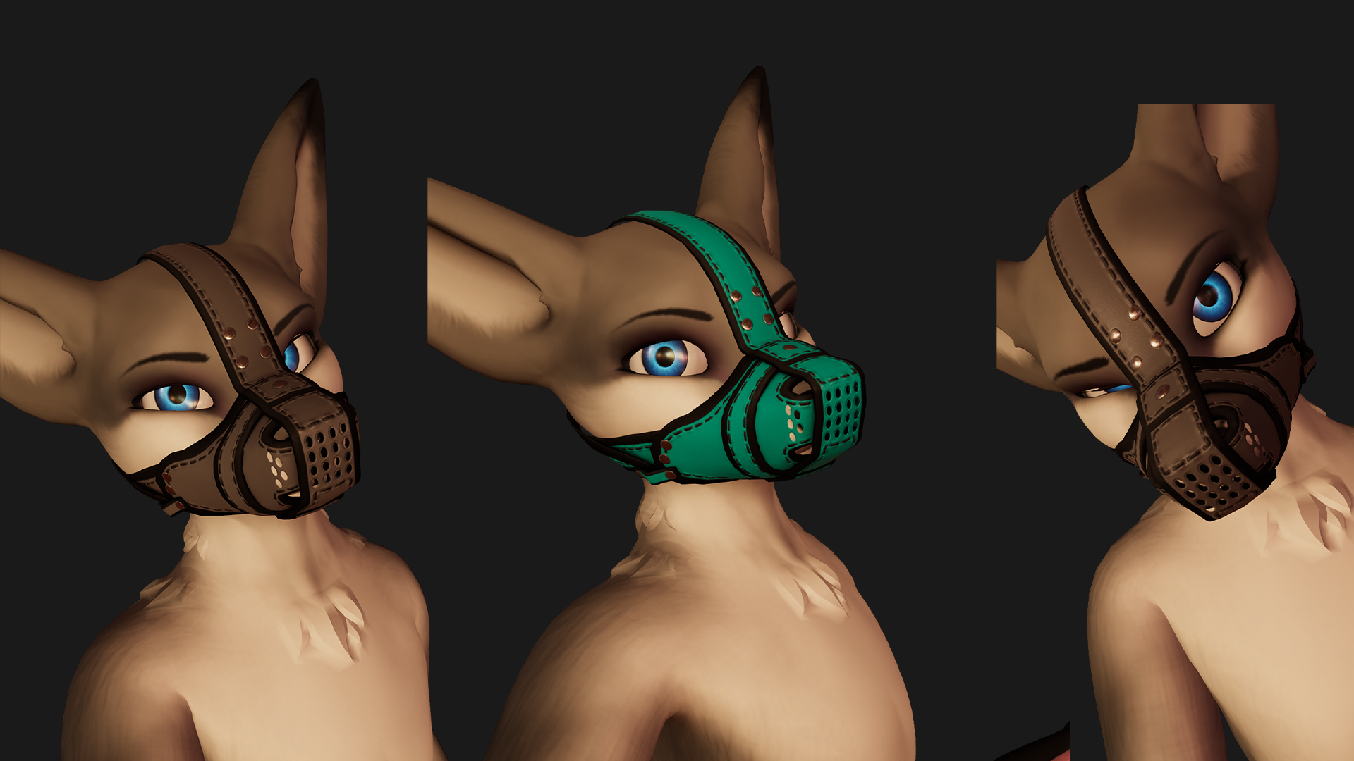 Rexouium / FaraRex Leather Muzzle