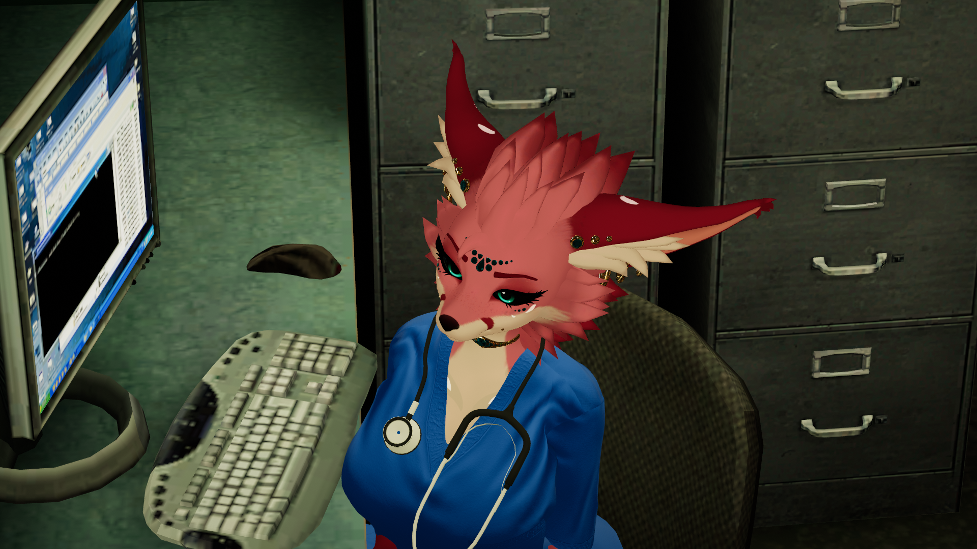 Nurse Outfit For Nova, Foxmoth, Hyenid | VRChat Clothing