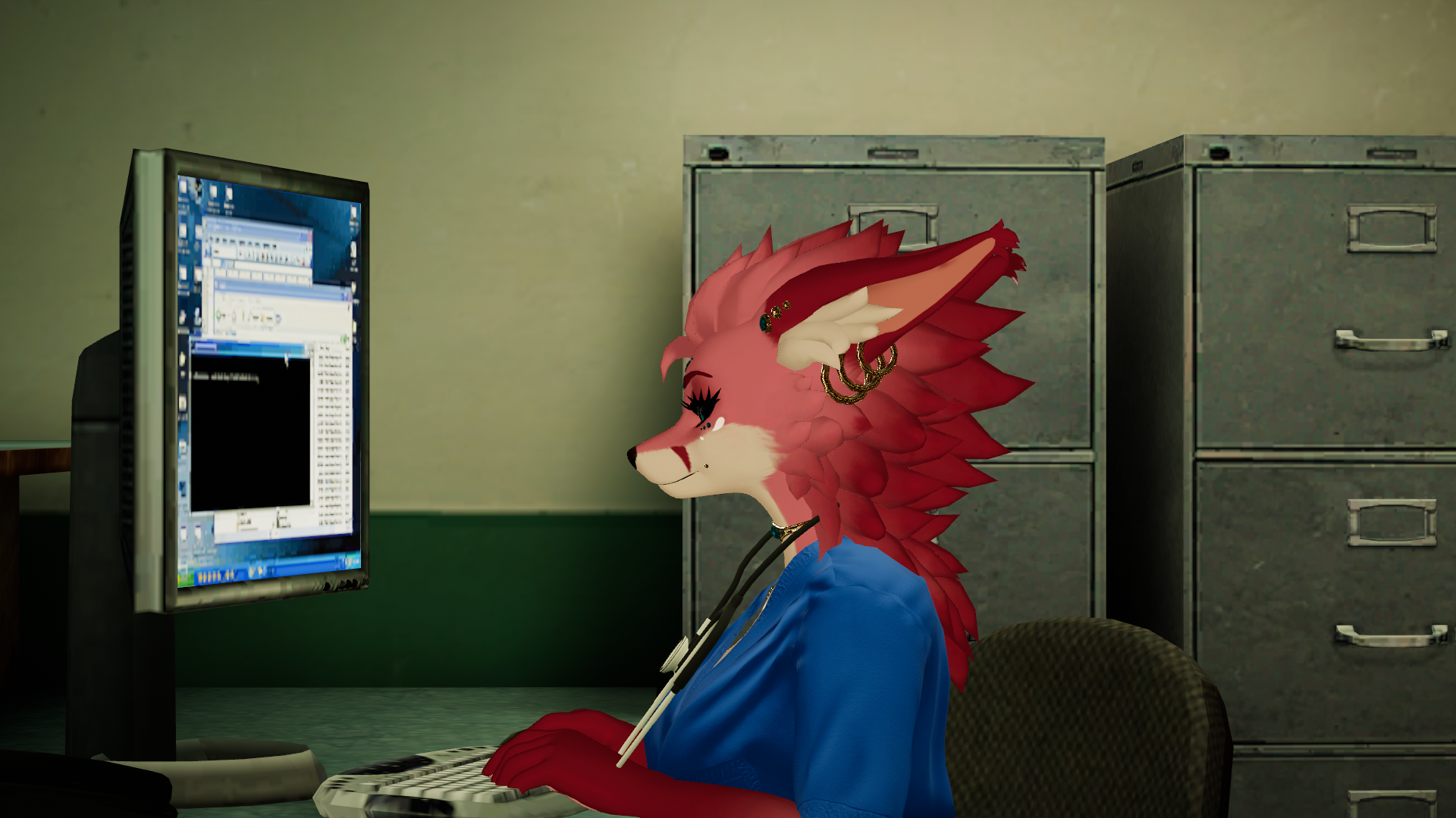 Nurse Outfit For Nova, Foxmoth, Hyenid | VRChat Clothing