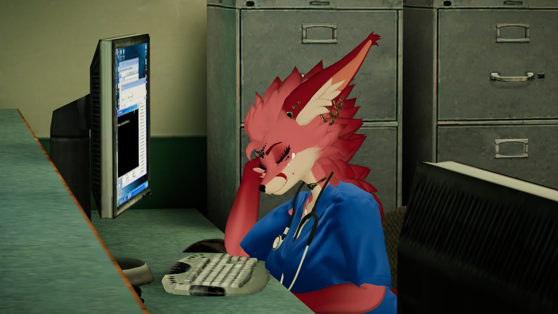 Nurse Outfit For Nova, Foxmoth, Hyenid | VRChat Clothing